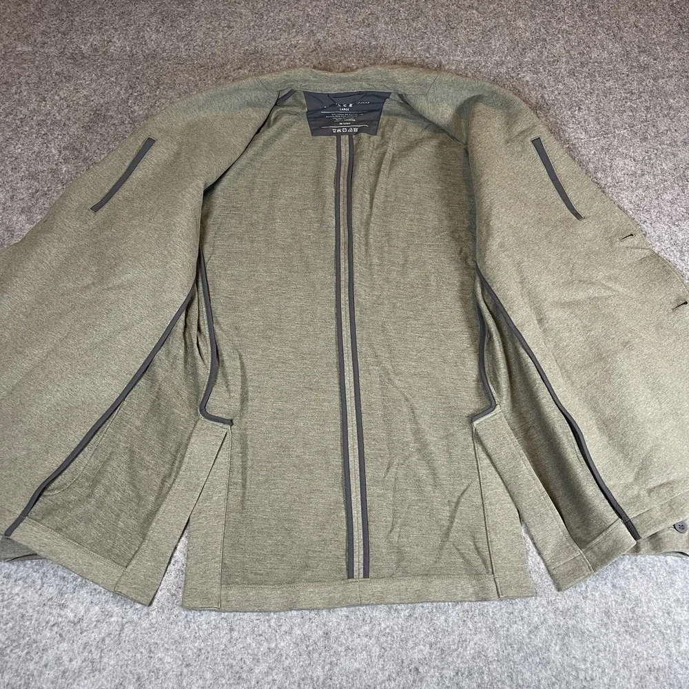 Mack Weldon Ace Blazer Mens Large Sage Heather Micro Brushed French Terry Cloth